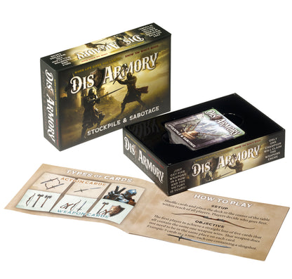 DisArmory- A medieval themed card game for ages 12+, 2-5 Players, 15-30 Minutes,