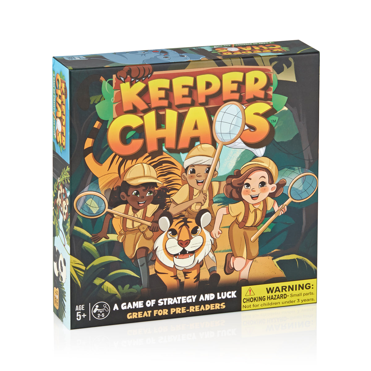 Keeper Chaos - A Zoo-Themed Adventure & Strategy Board Game for Kids, Adults, & Family Game Night, Zoo Gift for Pre-Readers & Kids Ages 5+, Fun Family Board Games for 2-5 Players